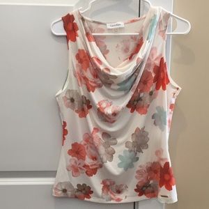 Calvin Klein cowl neck blouse